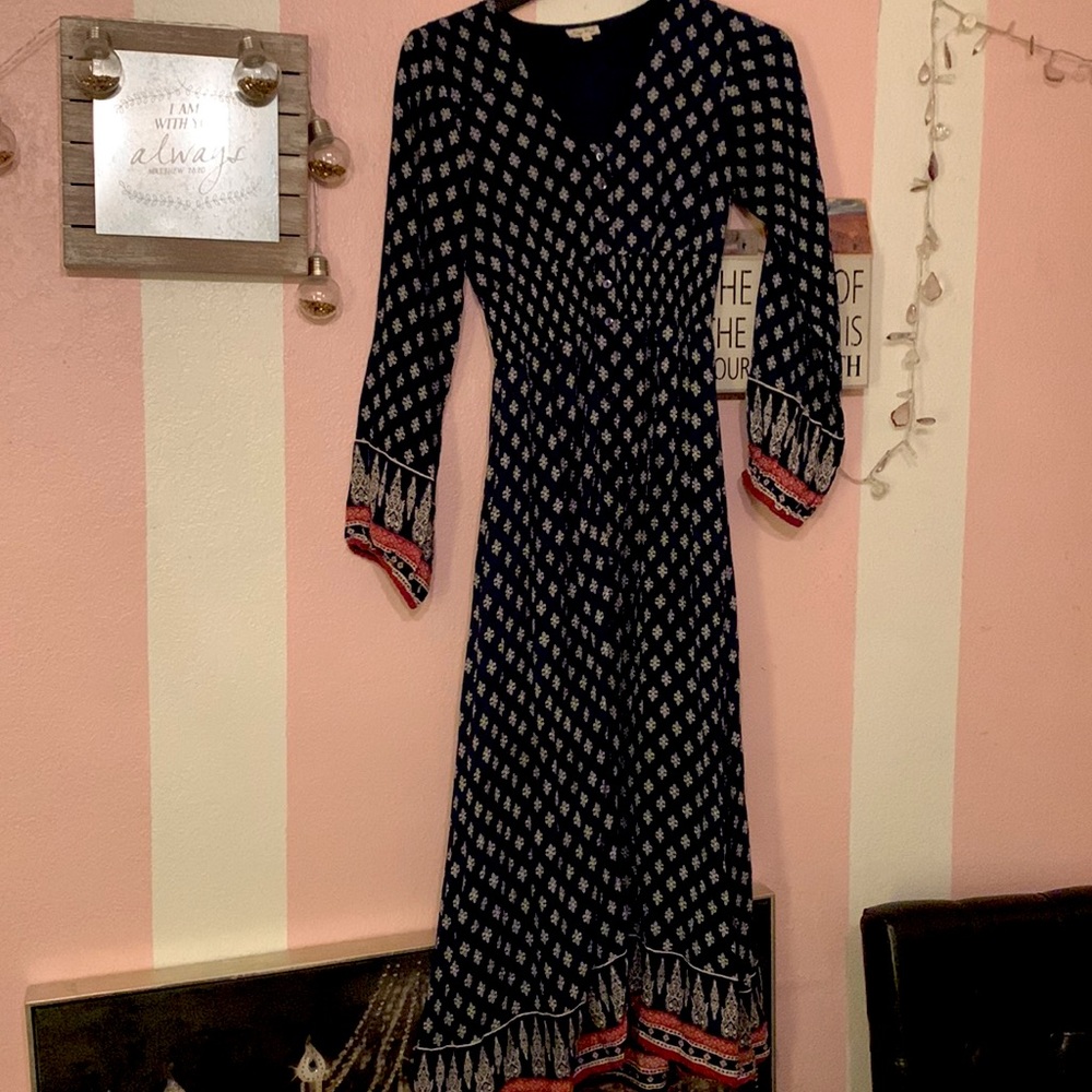 Boho Button Up Dress